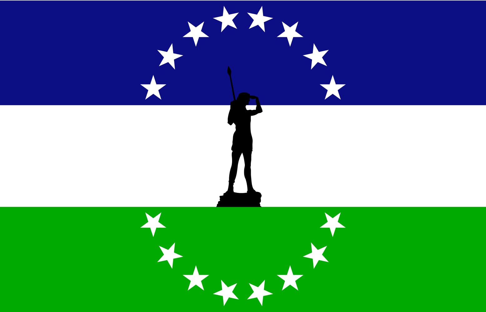 Drapeau Rio Negro XL non officiel grand format pour décoration et mât