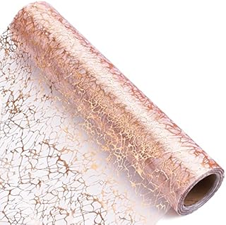 AIEX Rose Gold Table Runner, Non-Woven Fabric Table Runner Roll 11 Inch x 49Ft Reusable Glitter Table Runner Party Supplies for Wedding Valentines Day Birthday Baby Shower Christmas