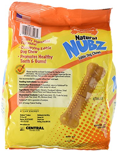 Nylabone Natural Nubz Edible Dog Chews, 22 Count Nylabone Natural Nubz Edible Dog Chews, 22 Count