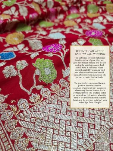 REVIVE ME gold banarasi silk saree in katan silk – image 5