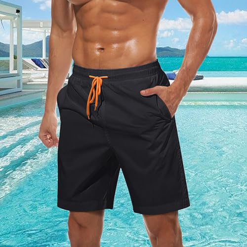 Men's Swim Trunks Quick Dry Mesh Lining Bathing Suit Shorts with Pockets