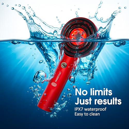 Image of NARISTHA Multi-Functional Smart Electric Hair Comb | Scalp Massager with RGB Light Therapy | Oil Applicator Comb | Rechargeable Waterproof Hair Care Device