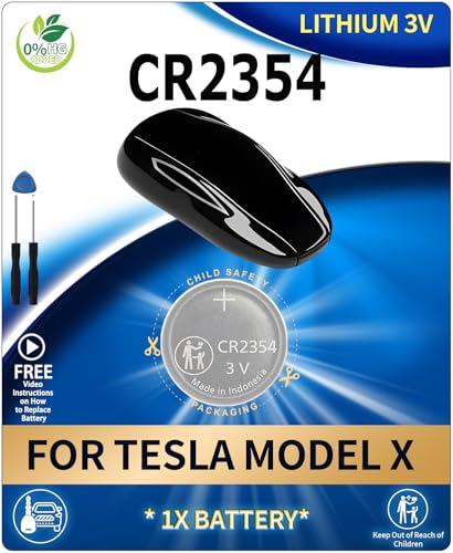 Key Fob Replacement Batteries for Tesla Model X & X Plaid Smart Remote - CR2354 Remote OEM Battery - Not Compatible with Model S 3 or Y (Check Fitment Guide)