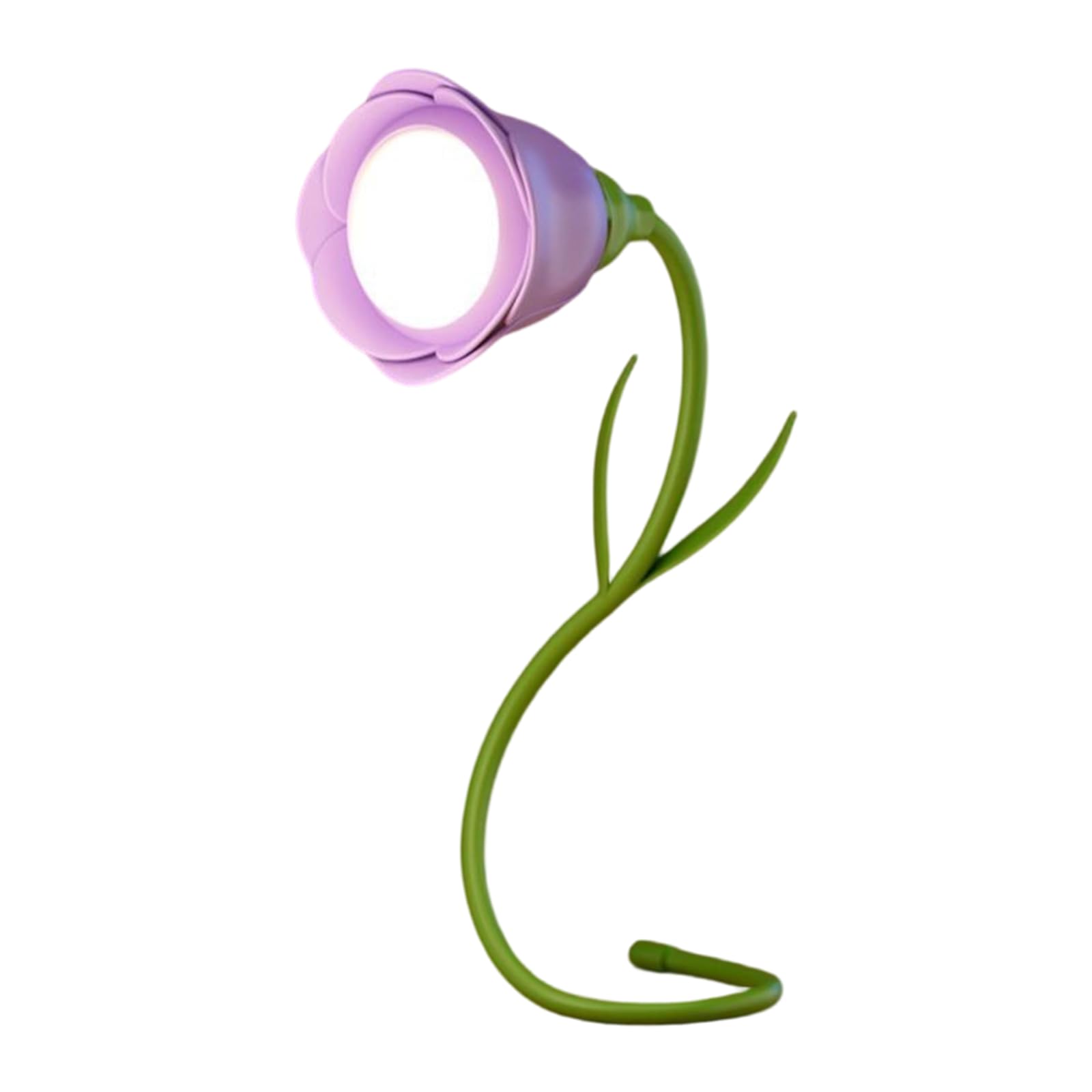 Nucelit Weight Compact Bedside Light Rechargeable Flower Shape LED Desk Lamp Ornament Atmospheres Lights Easy to Use Dimmable Room Atmospheres Bedroom Lights for Students