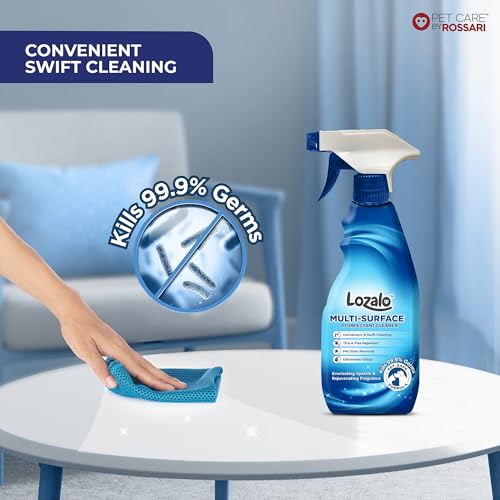Image of Lozalo Multi-Surface Disinfectant Cleaner Spray for Pet-Friendly Homes 500 ML|Remove Pet Messes Such as Vomit, Urine, Feces Works on Multi-Surface |Effective on Glass, Wood, Plastic, Kitchen Surfaces