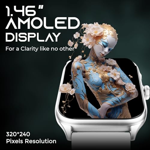 Image of GameSir H9 Smartwatch - Big Display | Bluetooth Calling | Heart Rate & SpO2 Monitor | 100+ Sports Modes | Long Battery | IP68 Waterproof | TFT Display | Design for Men & Women (White)