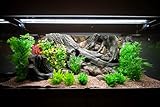 WYSKONT Aquarium background 3D Lesbos - Aquarium background - Aquarium accessories - Background - Aquarium decoration - 196x54 cm two-piece for Aquarium 200x60 cm - brown colour - Aquarium large - Image 7