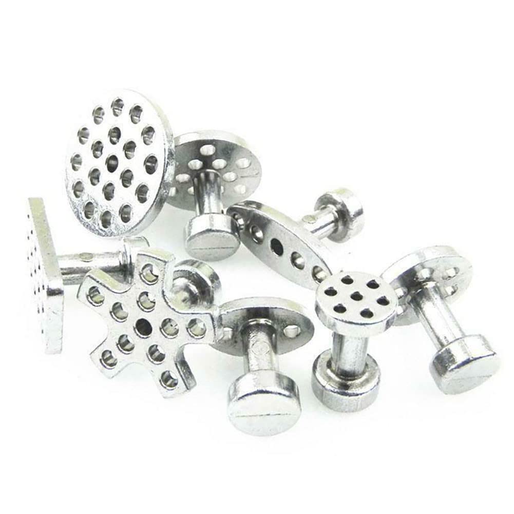 ZYNCUE 8pcs Auto per PDR Tool Kit Alluminio Colla Puller Tabs per Auto Dent Riparazione Senza Vernice Dent Rimozione Dent Utensili A Mano Ventosa Durevole, 8 Dimensioni