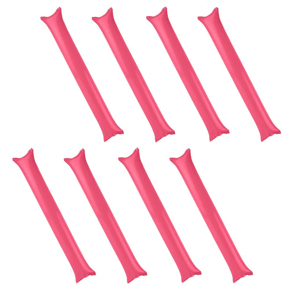 20/40/50 PCS Thicken Thunder Sticks Bam Bam Cheerleading Plastic Clap Hands Outfit Inflatable Noisemakers Cheering Sticks for Cheering Basketball Football Party Sport Team Spirit (Pink, 50 PCS)