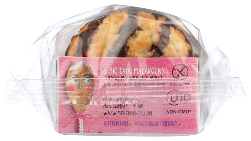 Mrs. Crimble's Chocolate Macaroons 7.8 oz each (4 Items Per Order)