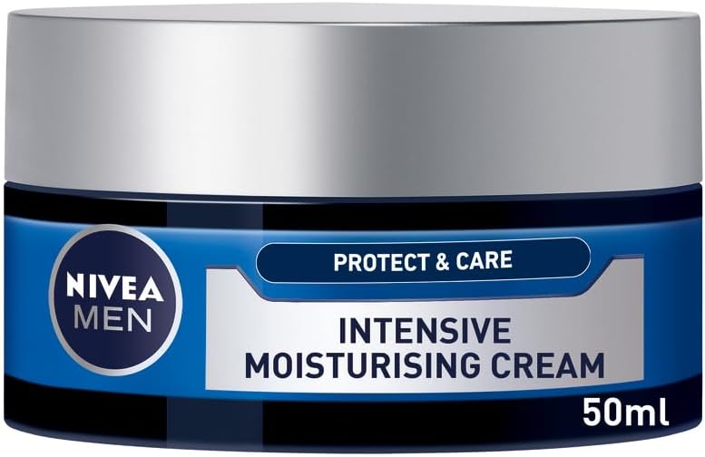 Intensive Moisturising Face Cream Protect & Care Pack of 3 (3 x 50 ml), Face Moisturiser for Dry Skin, Moisturiser for Men with Aloe Vera & Vitamin E, Mens Moisturiser