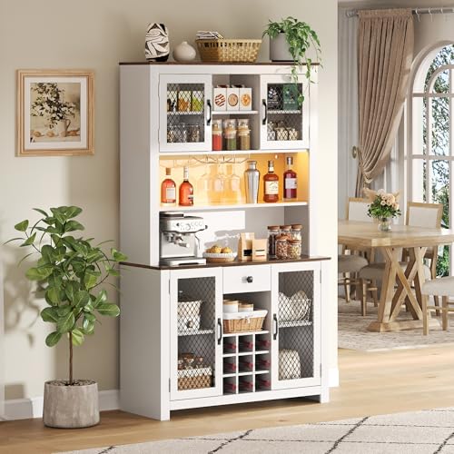 Soporte de vino freestanding para 9 botellas blanco miniatura 2