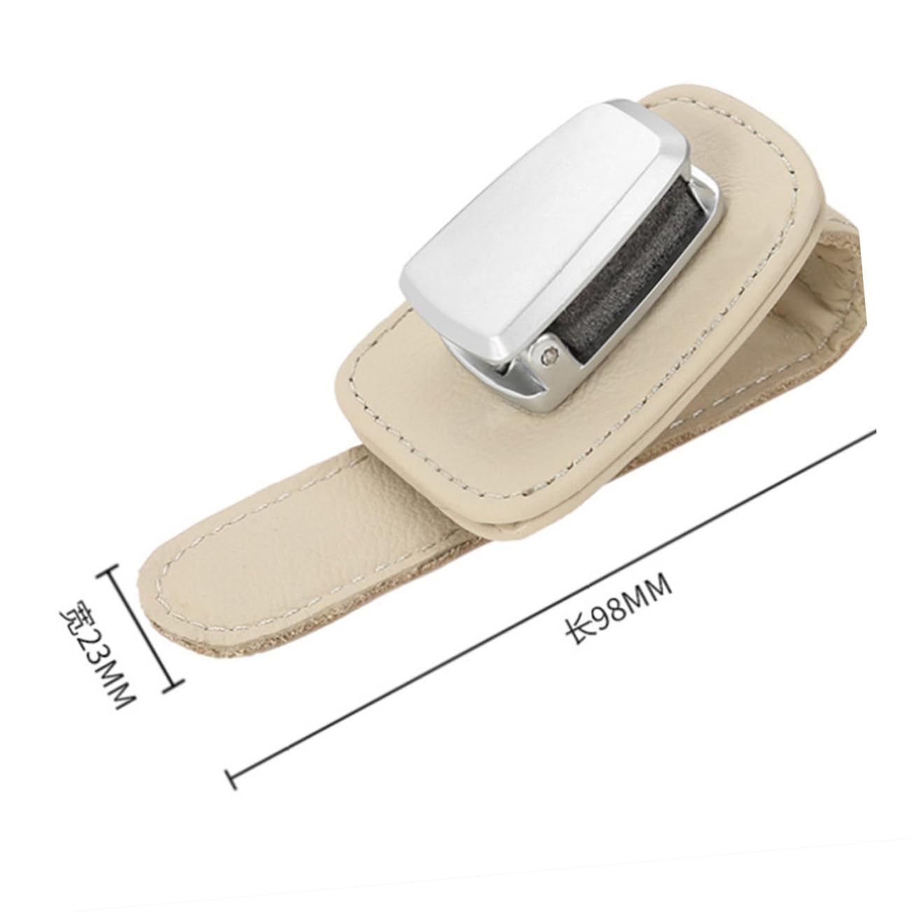 ibasenice 3piezas Soporte para Gafas De Sol Multi-Funcional Clip De Almacenamiento para Visera De Coche Beige Accesorio Práctico para Evitar Rasguños y Roturas