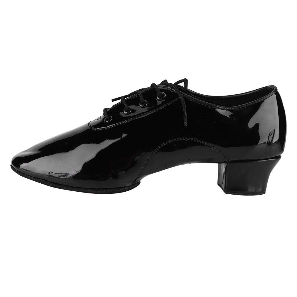 Alomejor Scarpe da Ballo Uomo Latino Cuoio Danza Classica Nero