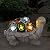 Nacome Garden Outdoor Statues Turtle with Succulent and 7 LED Lights - Lawn Decor Tortoise Statue for Patio, Balcony, Yard Ornament - Unique Housewarming Gifts