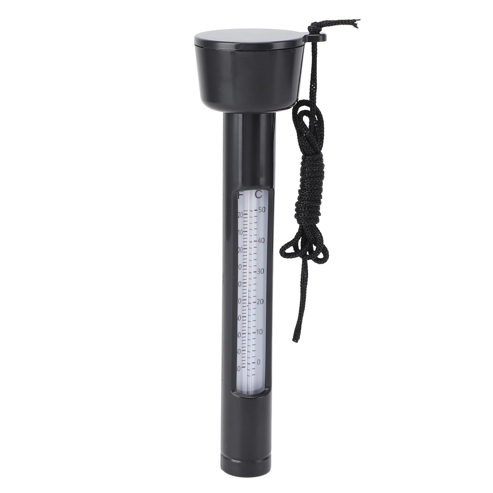 Pool Thermometer, Black Drop Plastic and Kerosene Round Accurate Floating Thermometer for Hot Tubs-image-12