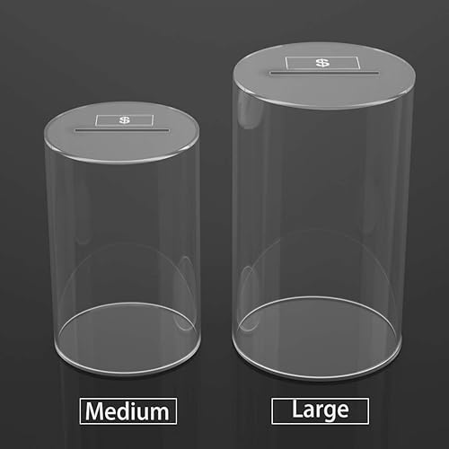 Miniatura 9 de Alcancía transparente alcancía indispensable hucha transparente para adultos y niños hucha acrílica transparente para adultos y niños hucha