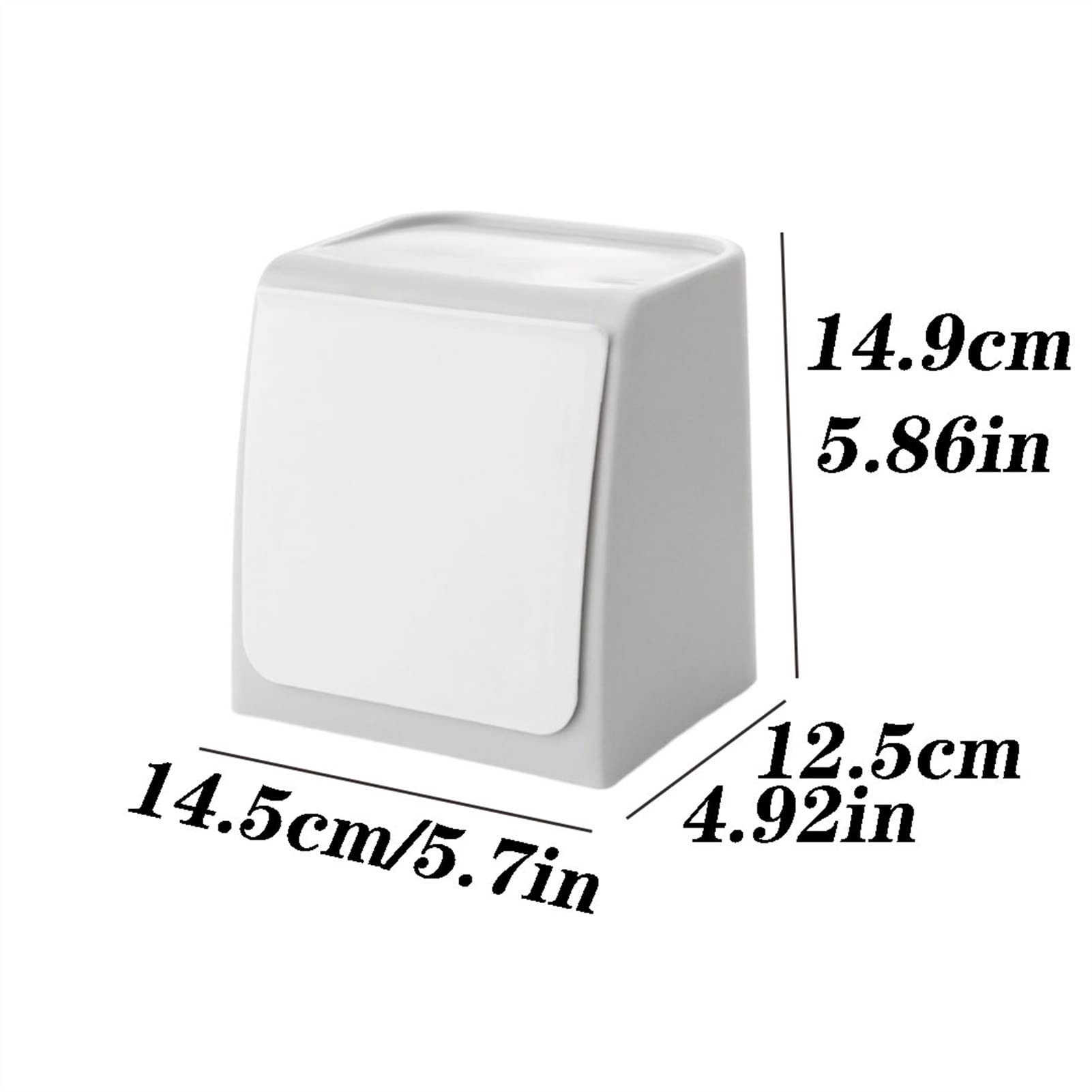 Cestino Carta Ufficio Casetta montata a Parete da Cucina Can del Bagno Creative Punch Litter Case Multifunzionale. Pattumiera da Bagno (Color : B)