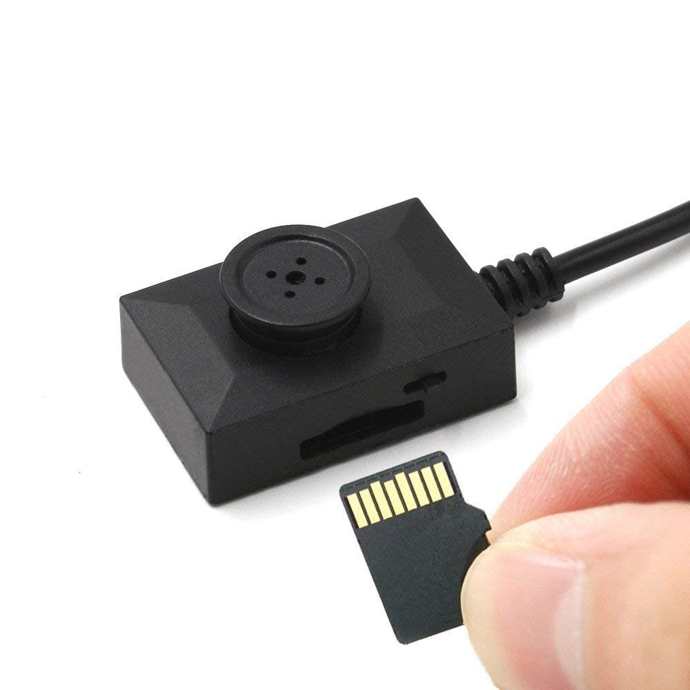 Mini DVR Full HD Button Spy Camera, Hidden Pinhole Video Recorder Camcorder, Works with Power Bank, Mini Cute Button Spy Camera, Video Loop Recording, 2M USB Cable (Black)-image-41