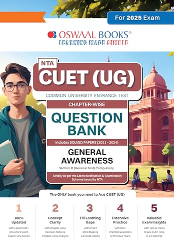 Oswaal NTA CUET (UG) | Chapter-wise & Topic-wise Question Bank | ...