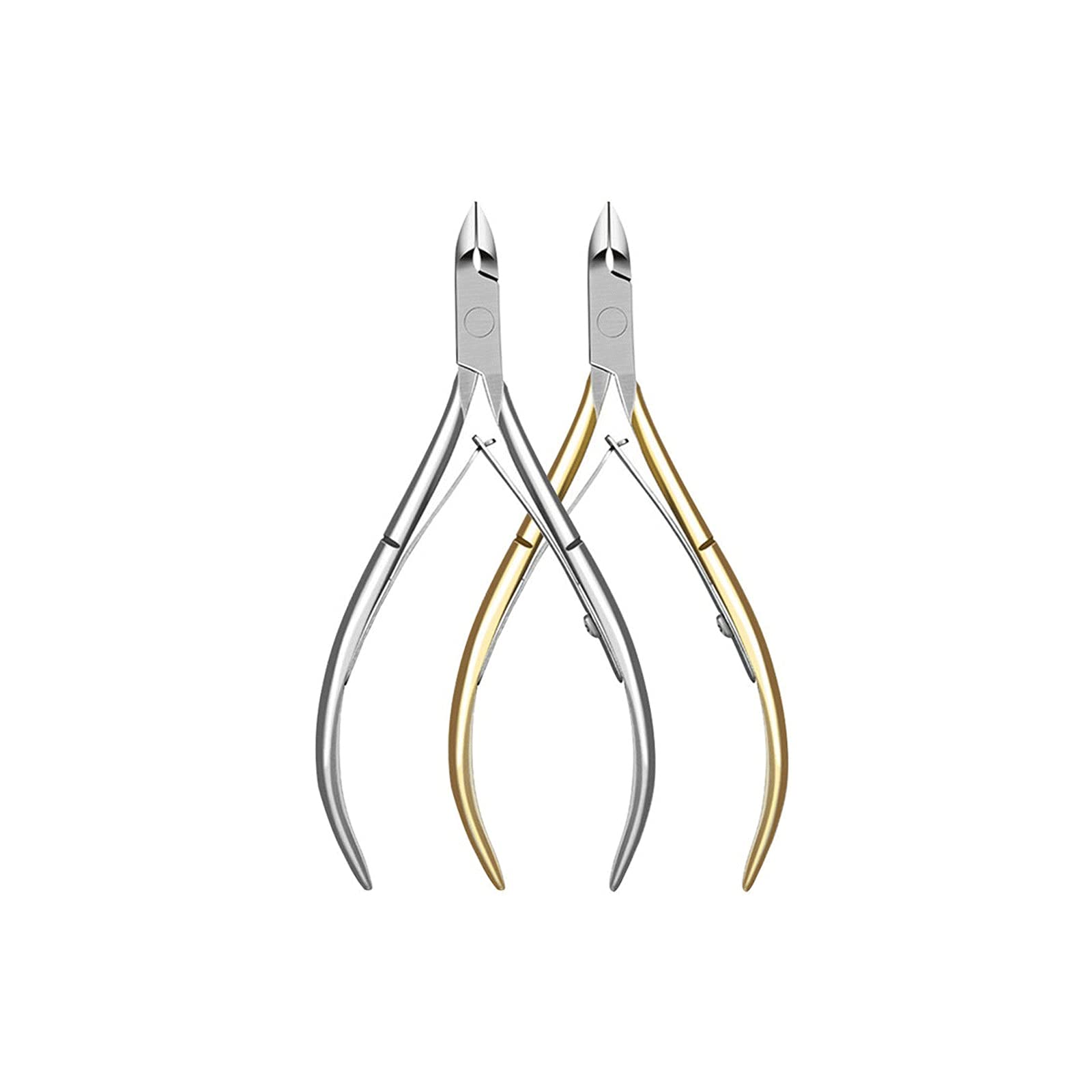 XIANGFAZJD Nagelschere Edelstahl Nagelhaut Nipper Professionelle Entferner Entferner Schere Fingerpflege Maniküre Nagelclipper Dead Skin Tools (Color : 2Pc)