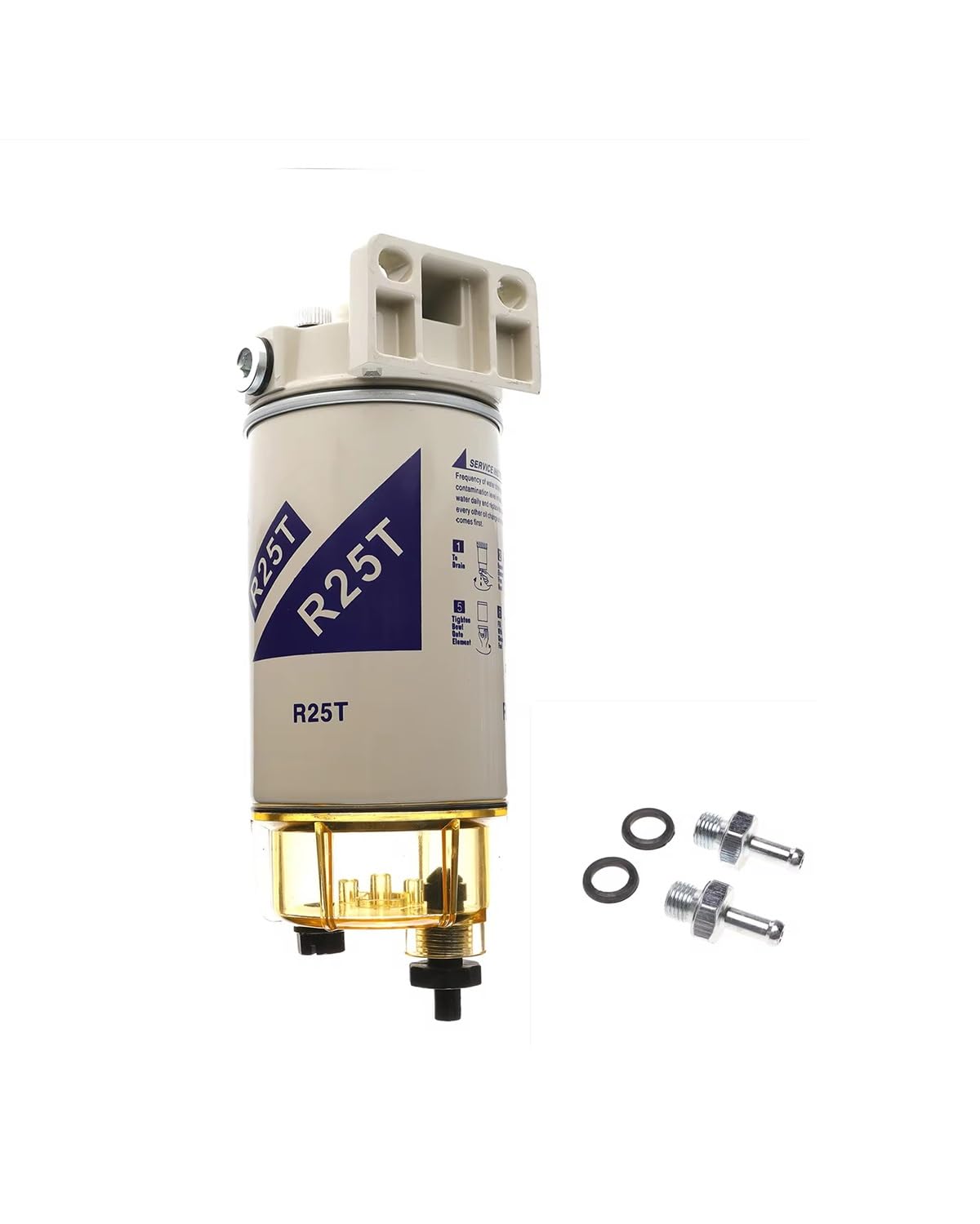 Filtro De Combustible De Rosca S3213 R25T | Separador marino de agua reemplaza a Racor 320R-Rac-01
