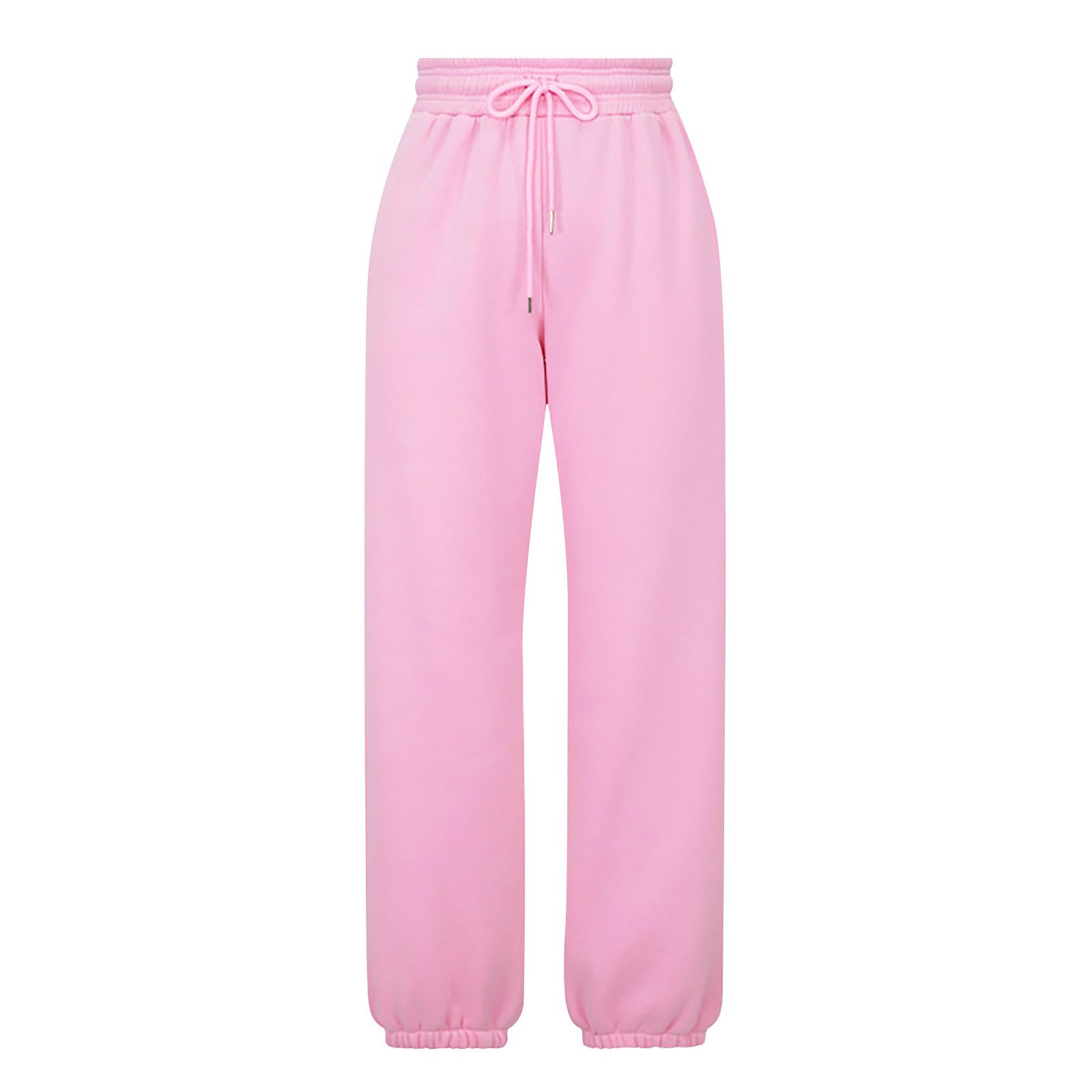 DOLKFU Womens Wide Leg Casual Joggers Drawstring Elastic Baggy Sweatpants High Waisted Fall Fashion Long Pants