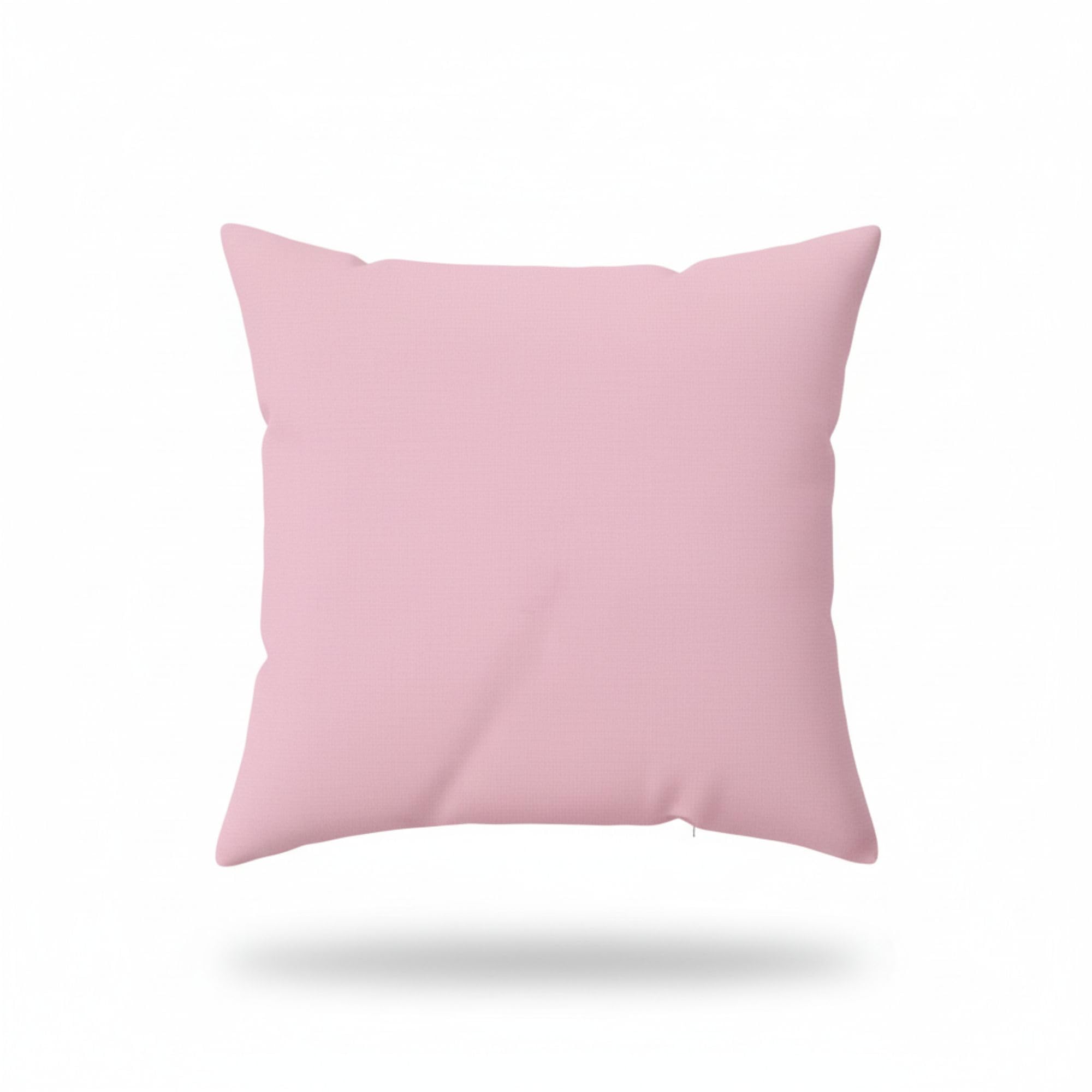 Crazypriceuk Pair of Continental Pillowcases 65×65 cm – Hotel Quality Euro Square Pillow Covers – Premium Percale Fabric – 50% Cotton 50% Polyester – Soft, Durable & Easy Care Bedding Set – Light Pink