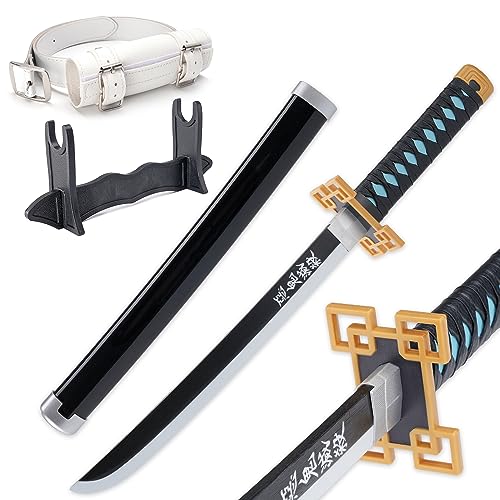 Zisu Muichiro Sword - 23.6 Short Katana Replica for Kids - Complete with Belt Stand and True-to-Show Design - Muichiro Sword Ideal for Display