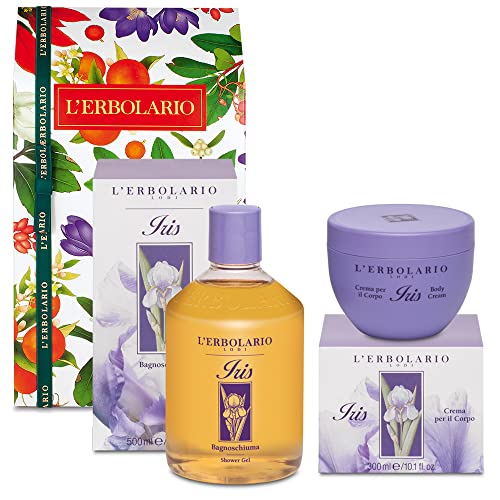 Erbolario Confezione Regalo IRIS CORPO - Bagnoschiuma da 500 ml + Crema Corpo da 300 ml