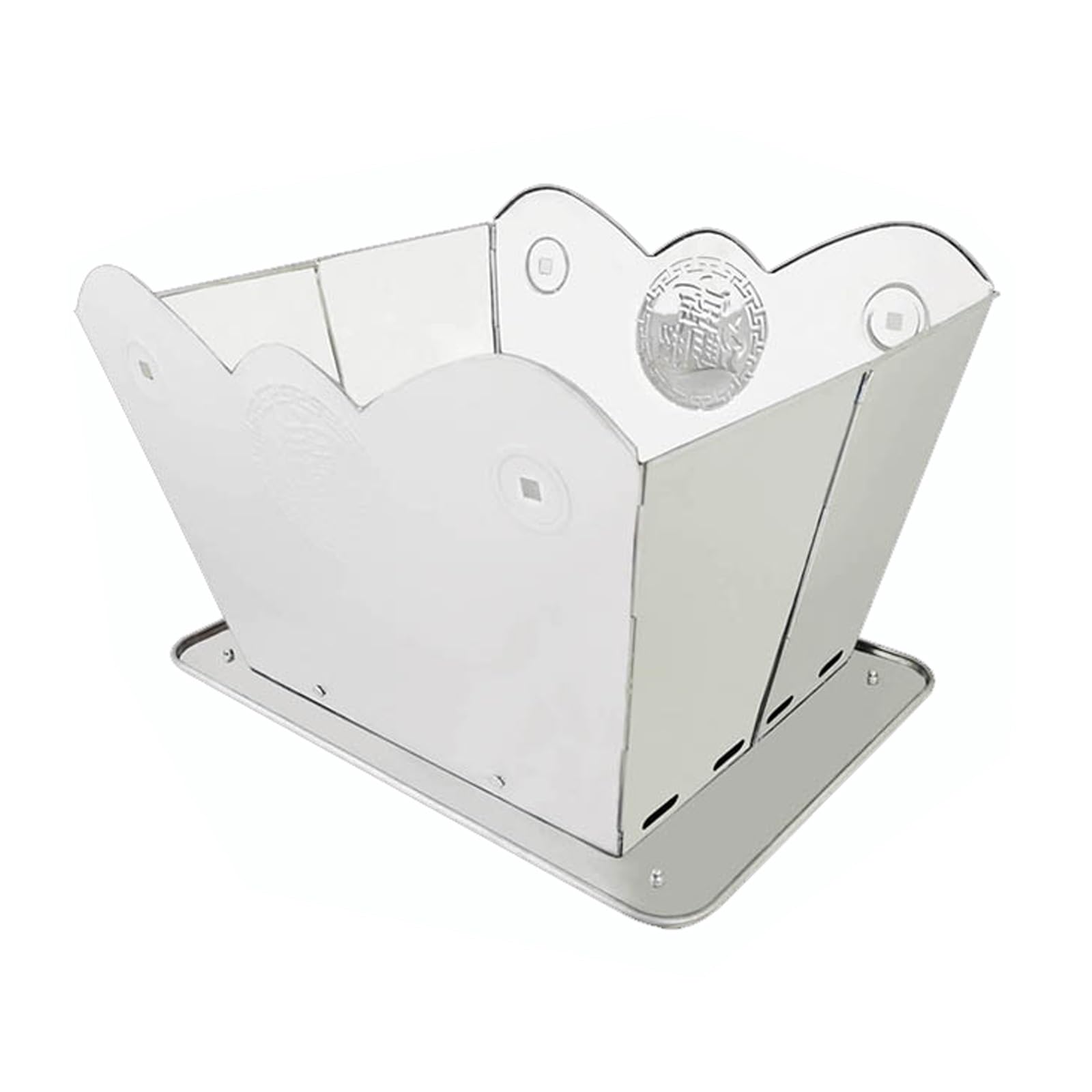 Incinérateur Pliable, Foyer Portable, Fûts de Brûlure Extérieur pour Brûler Les Déchets, Cheminée Extérieure, Fût de Brûlure pour Brûler dans la Cour Arrière(28cm/11in)