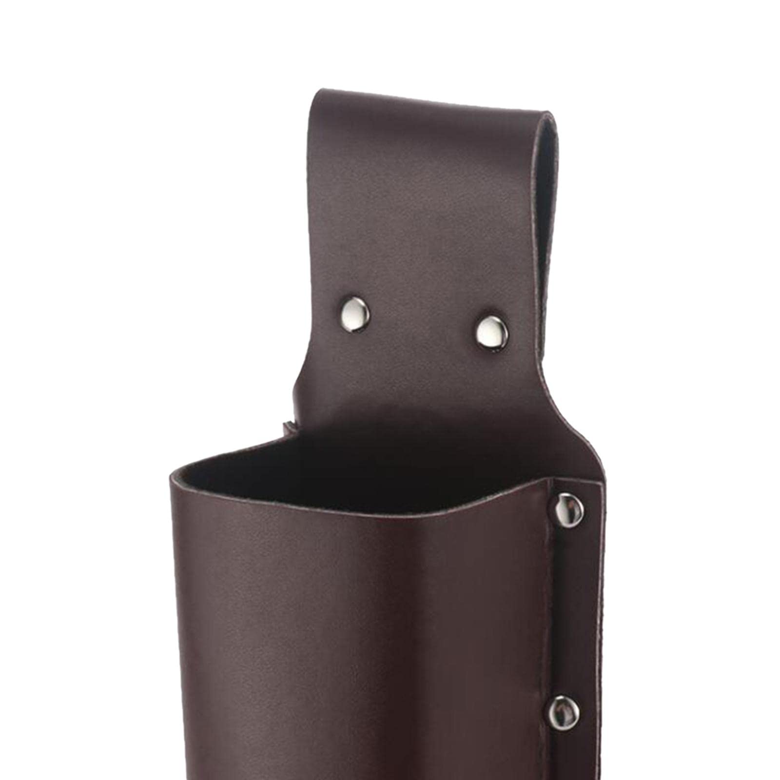 Waist Beer Belt Holster Beverage Can Holder Leather Wine Bottle Bag Brown-image-45