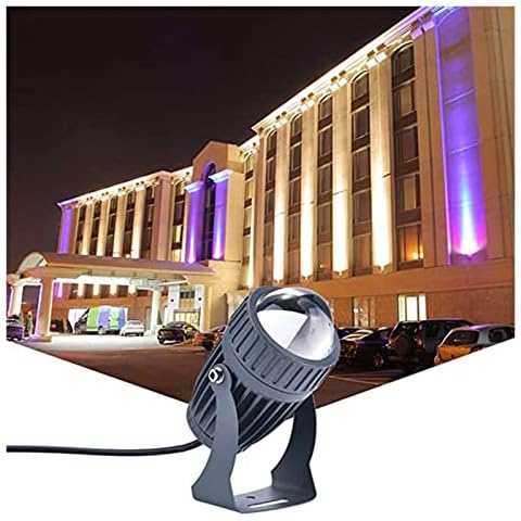 LED Spotlights Narrow Beam Floodlight IP68 Waterproof Spot Light 10W Outdoor Wall Lamp Landscape Lighting ( Color : Red , Size : 110-230V ) Cover