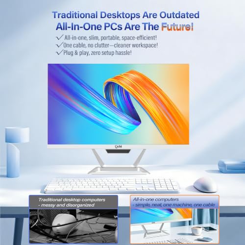 Image of All-in-One Desktop Computer 24 inch AIO Core i5,FHD 1080P Display