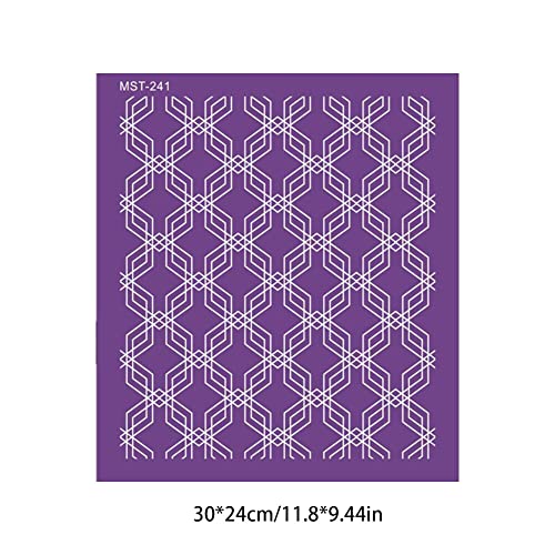 Uposao Floral Cake Templates - Buttercream Stencils & Lace Decoration Molds for Fondant, Type 12 - Image 3