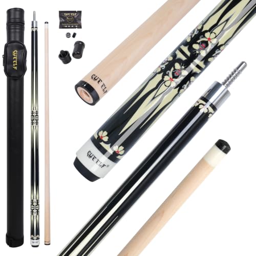 CUEELF 58" Maple Pool Cue – Low Deflection Pro Taper Billiard Stick