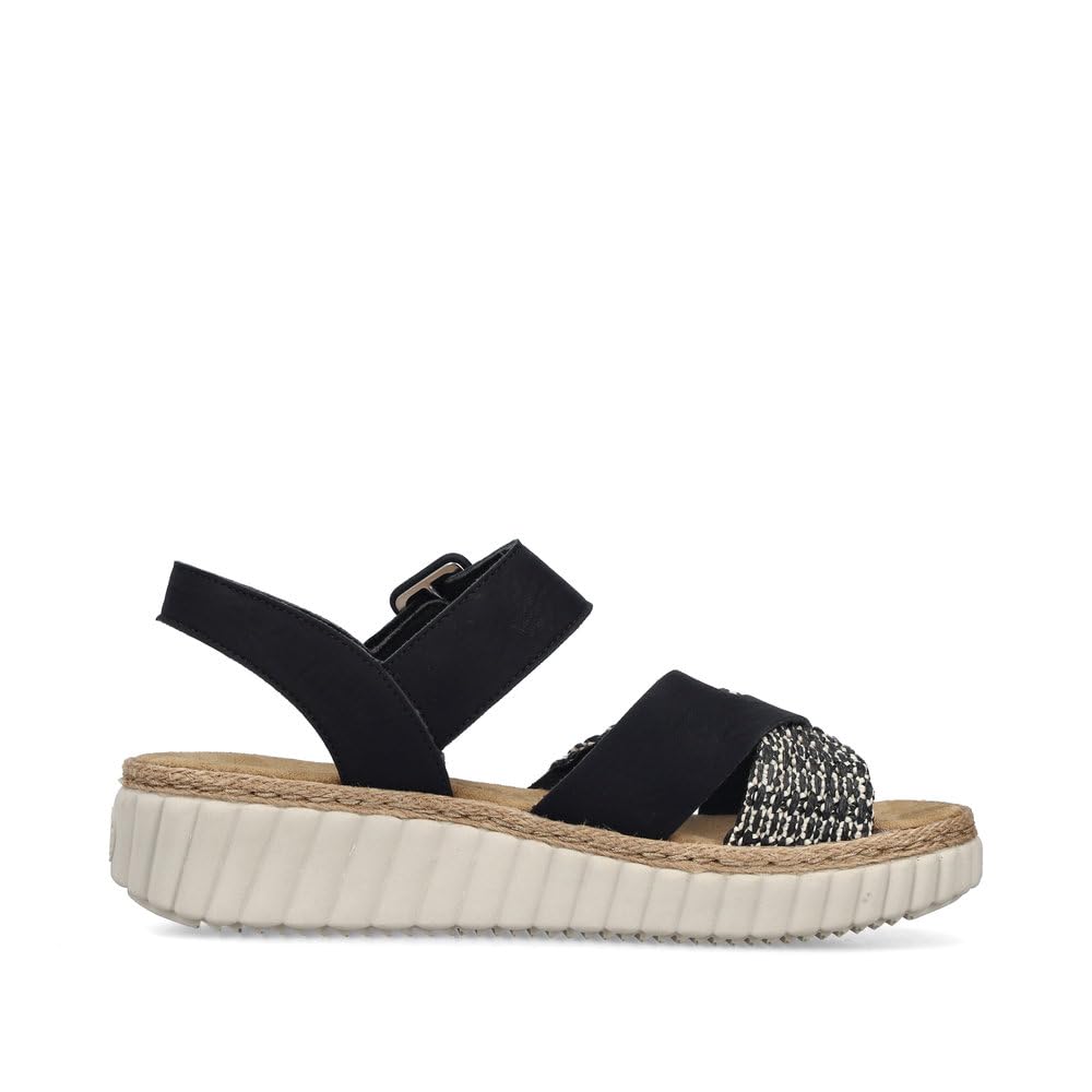 Rieker Damen Keilsandalen 69269, Frauen Sandalen
