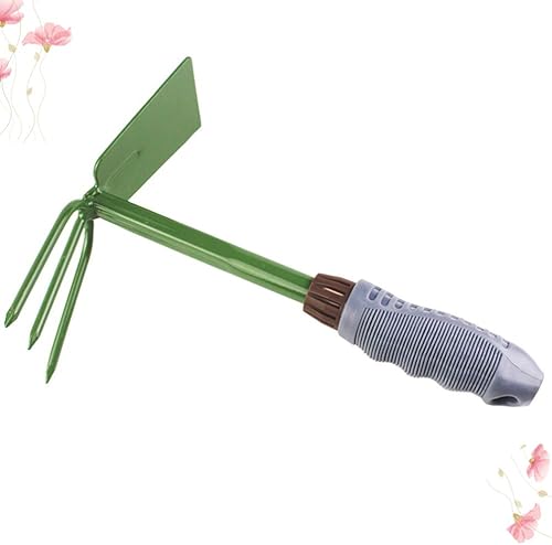 Miniatura 6 de Cabilock Herramientas Jardín excavación mano azada jardín mano excavadora y azada mango de madera azada de acero inoxidable y cultivador de mano