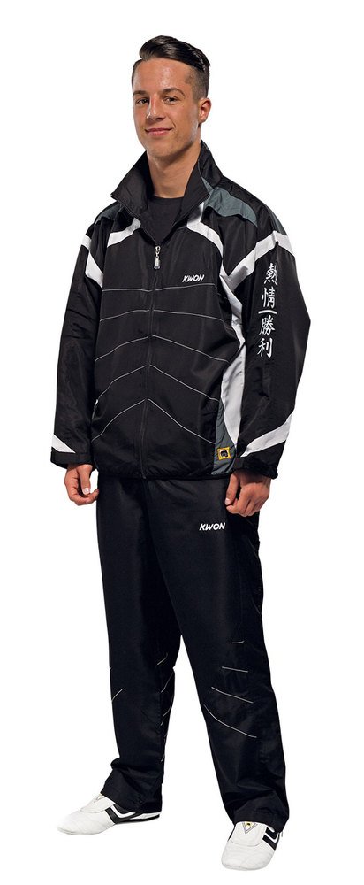 Kwon declaración formación Suit, color: negro/blanco, tamaño: XXL