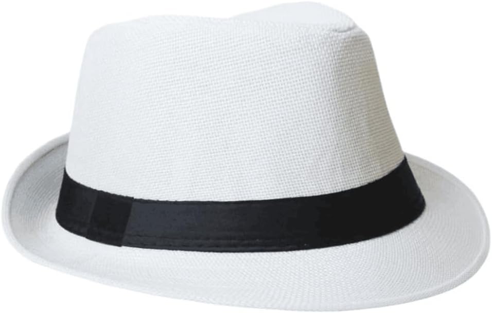 1920s Men Fedora Hat Accessories 20s Men Gangster costume Accessories Short Brim Summer Beach Hat