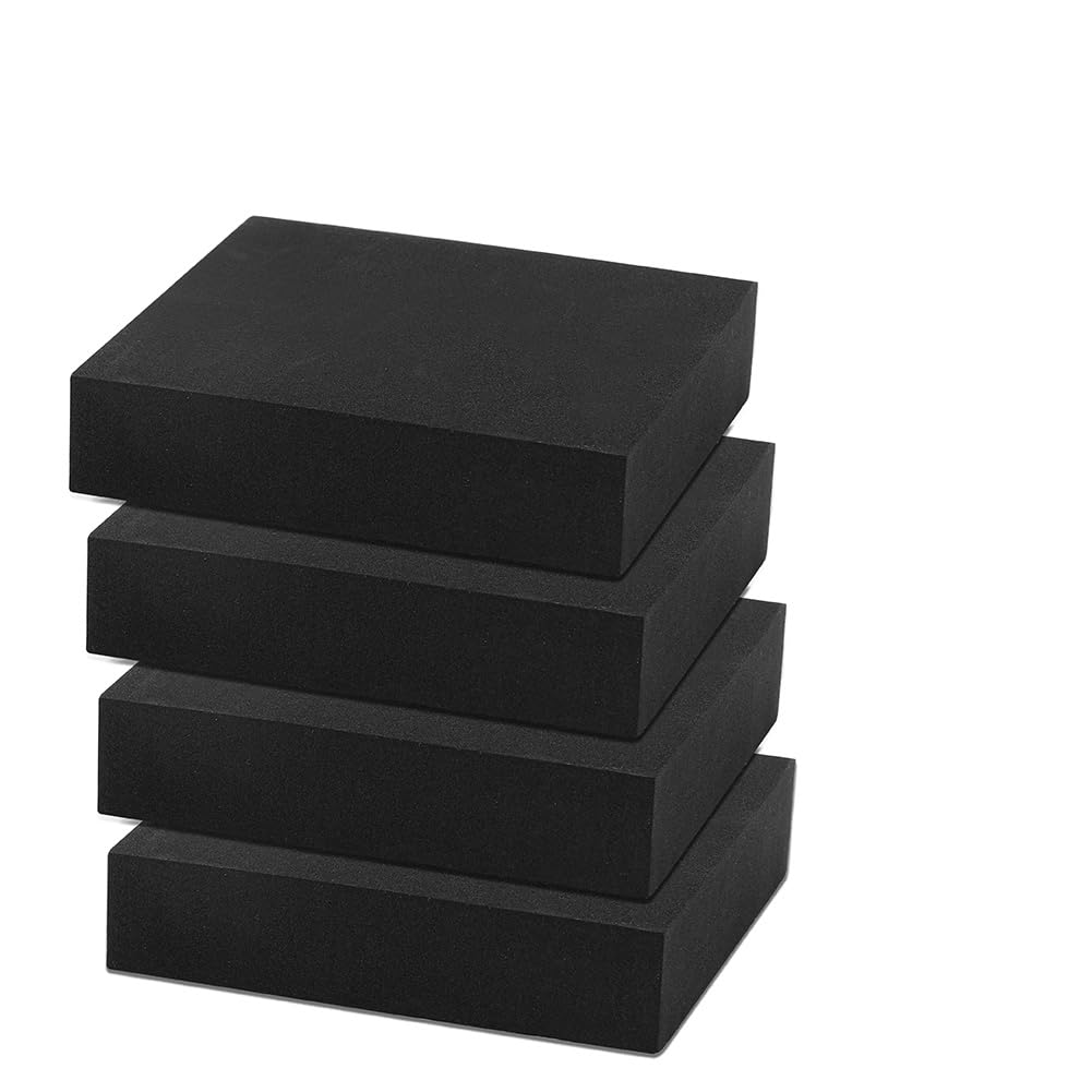 Foglio di Gomma Espansa Autoadesiva 20mm Nero 100x100x20mm per Mobili Progetti DIY