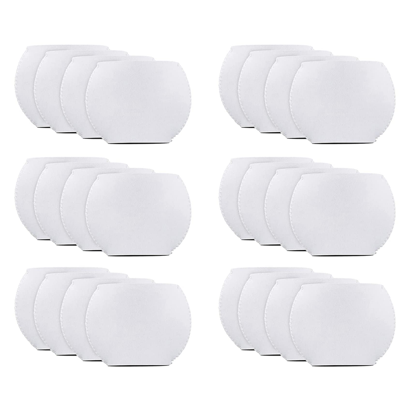 Hndhbfgrt 24PCS Sublimation Blanks Wine Glass Sleeve Neoprene Wine Glass Insulator Cover for Glass Sublimation Ornaments Supplies