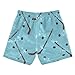 Aflyko Boys' Board Shorts Grunge Ice Hockey Blue Swim Trunks Bathing Suit Girls Beach Swimwear Quick Dry Swimming Shorts All Day Shorts Gym Shorts XL