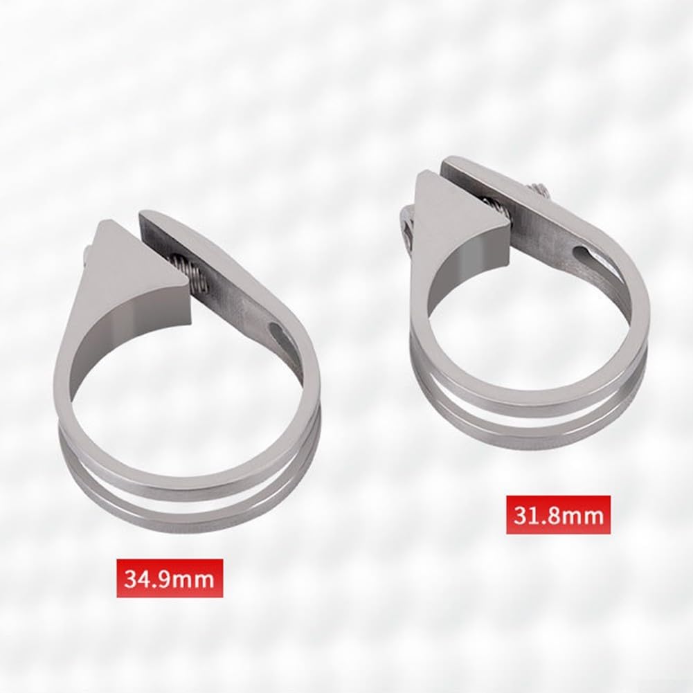 Collier de serrage pour tige de selle de vélo en alliage Ti 31,8 mm 34,9 mm (34,9)