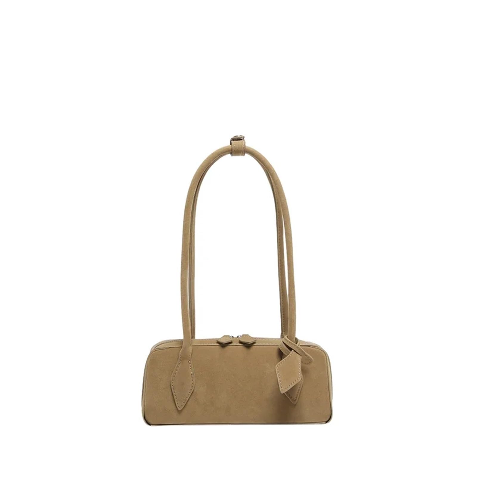 Bolso bandolera PU Zipper Solid Color Bowling Shoulder Bags Simple Tote Women's Bag Cute Underarm