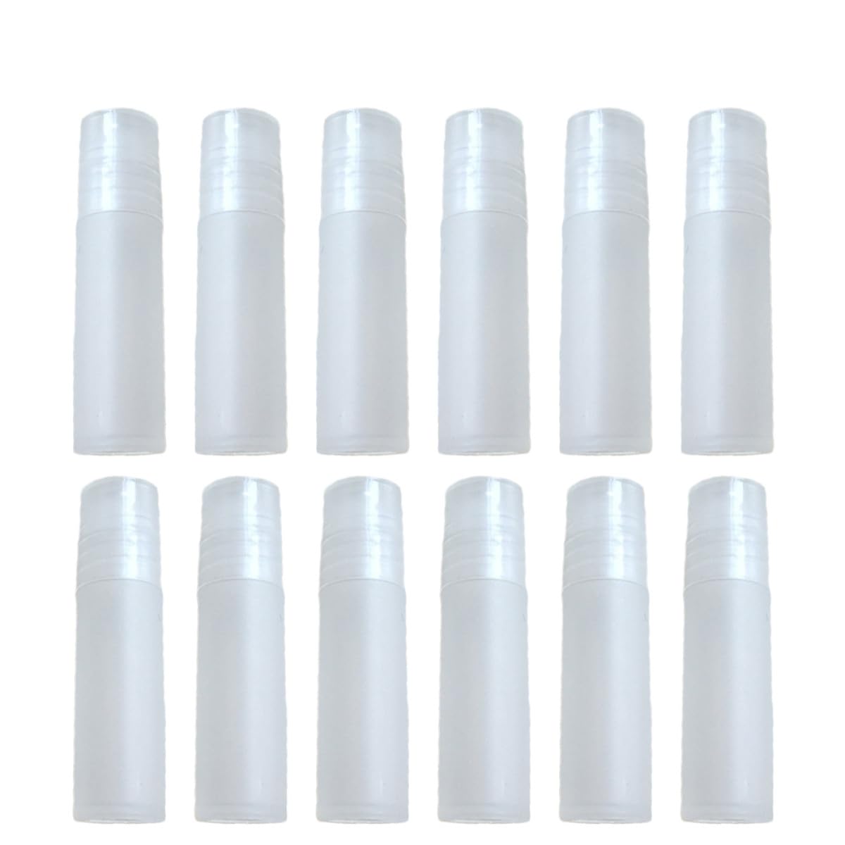 Weiße Pp Rollflaschen Tragbare Kleine Fläschchen 100 Stück 5ml für Präzise Anwendung Nachfüllbare Ballflaschen zum Reisen für Parfüm und Andere Flüssigkeiten