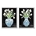 Stupell Industries White Tulips Chinese Ceramic Urn Patterned Porcelain, Design by Cindy Jacobs