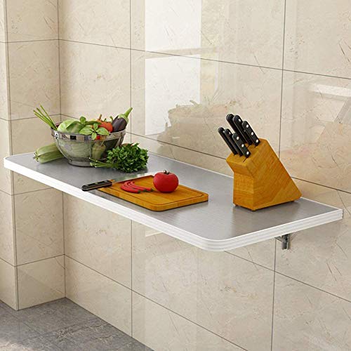 Table de cuisine pliante en inox pour optimiser les petits studios - 6
