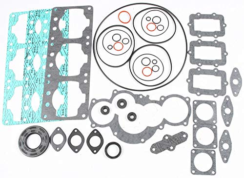 Full Engine Gasket Set is Compatible with Ski-Doo 699.2 cc Engine Type 700 Formula Mach 1 1997-2000 Snowmobile Liquid Cooled 3 Cylinder PWC 123-15005
