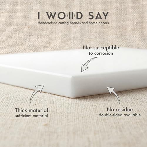 Tabla de cortar rectangular 119.99x25.4x1.27 cm en PET blanco miniatura 3